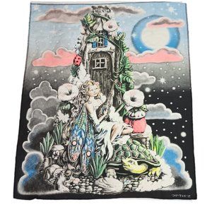 Vintage Opticz Fairy Cloth Wall Hanging or Tea Towel